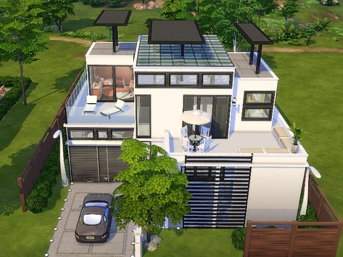 Sims 4 Modern Mel I house by GenkaiHaretsu at TSR