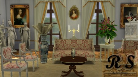 The Neoclassical Living Room at Regal Sims
