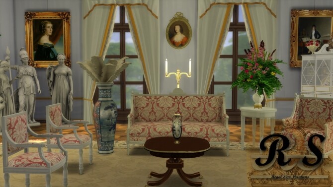 Sims 4 The Neoclassical Living Room at Regal Sims