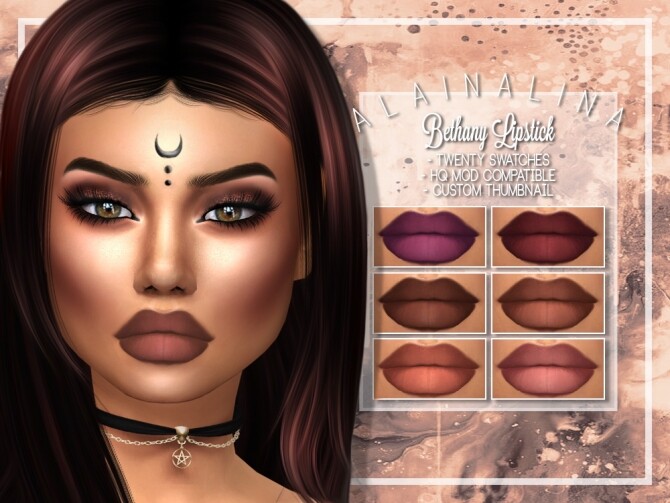 Sims 4 Bethany Lipstick at AlainaLina