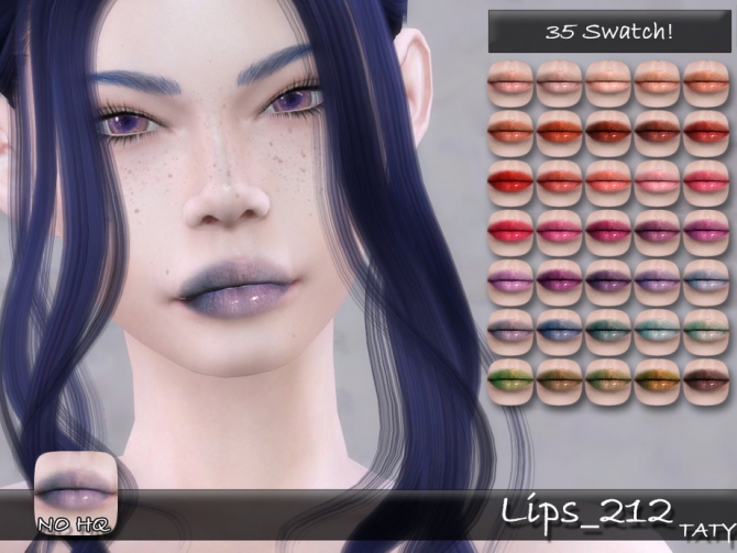 Lips 212 by tatygagg at TSR » Sims 4 Updates