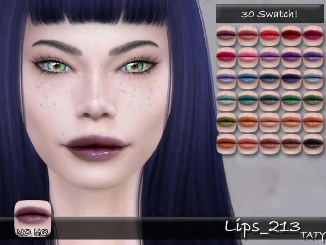 Lips 213 by tatygagg at TSR » Sims 4 Updates