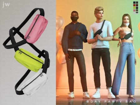 BDAY PARTY Bum Bag Fanny Pack by  jwofles-sims at TSR