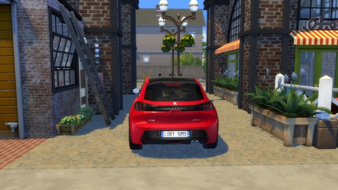 Sims 4 Peugeot 208 at LorySims