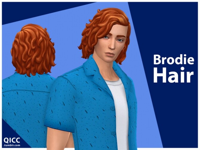 Sims 4 Brodie Hair by qicc at TSR