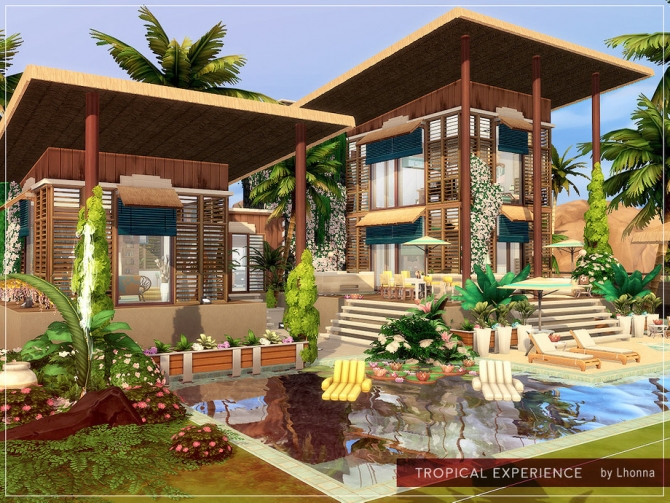 Tropical Experience home by Lhonna at TSR » Sims 4 Updates