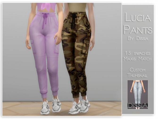 Sims 4 Lucia Pants by Dissia at TSR