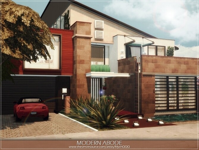 Sims 4 Modern Abode by MychQQQ at TSR