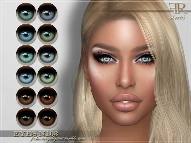 Sims 4 FRS Eyes N103 by FashionRoyaltySims at TSR