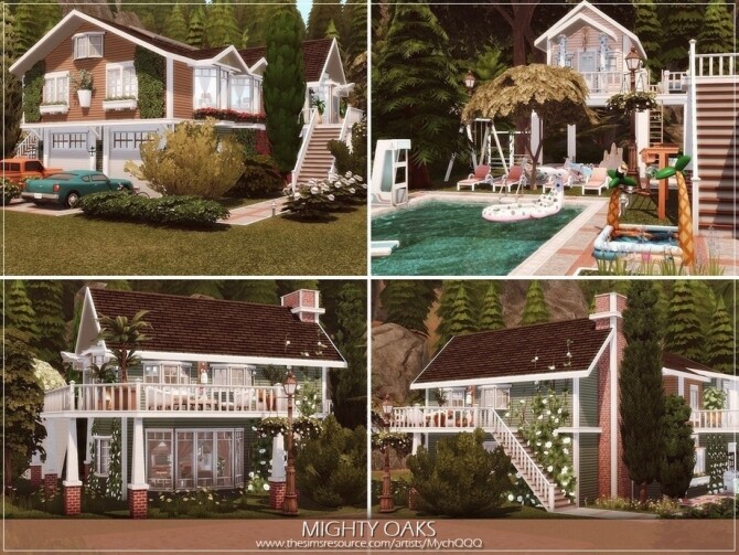 Sims 4 Mighty Oaks Home by MychQQQ at TSR