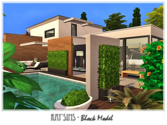 Sims 4 Block Model Home by Ray Sims at TSR