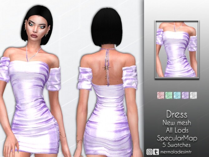 Sims 4 Dress MC58 by mermaladesimtr at TSR