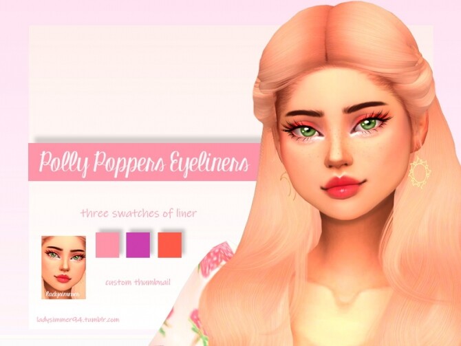 Sims 4 Polly Poppers Eyeliners by LadySimmer94 at TSR