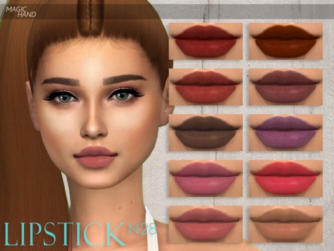 Sims 4 Lipstick N28 by MagicHand at TSR