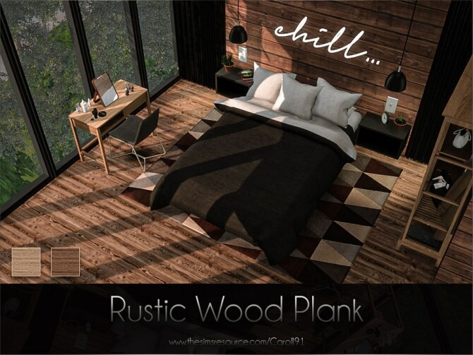 Sims 4 Rustic Wood Plank by Caroll91 at TSR