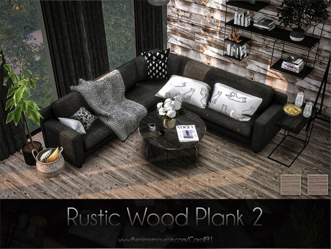 Rustic Wood Plank 2 by Caroll91 at TSR » Sims 4 Updates