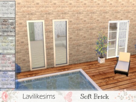 Soft Bricks wall by lavilikesims at TSR