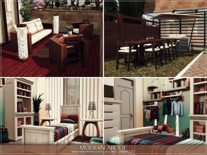 Sims 4 Modern Abode by MychQQQ at TSR