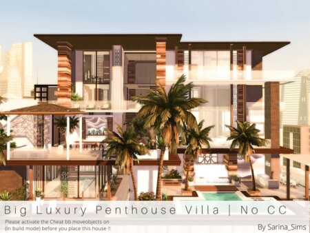 Big Luxury Penthouse Villa by Sarina_Sims at TSR