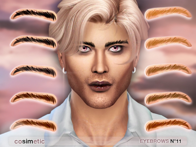 Sims 4 Thin Eyebrows Cc