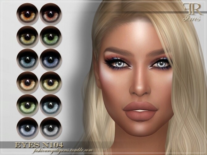 Sims 4 FRS Eyes N104 by FashionRoyaltySims at TSR