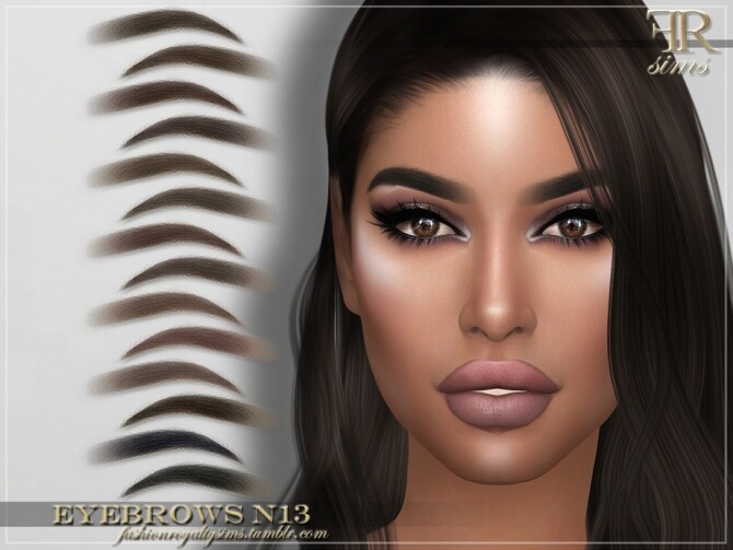 Sims 4 FRS Eyebrows N13 by FashionRoyaltySims at TSR