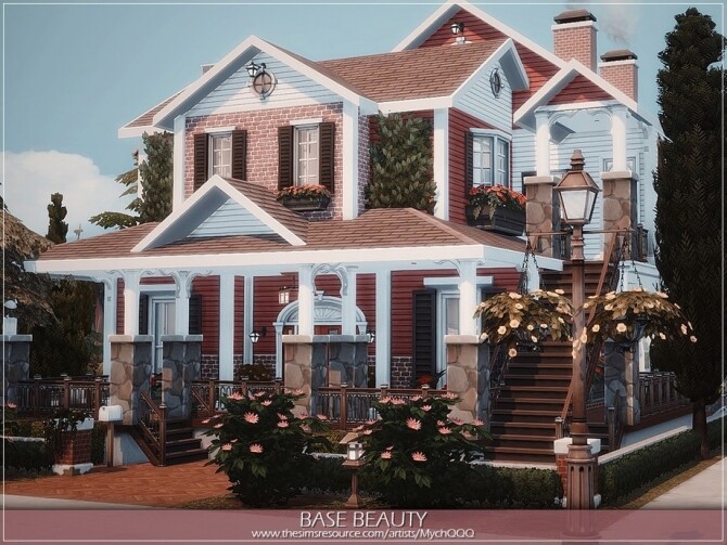Sims 4 Base Beauty Home by MychQQQ at TSR