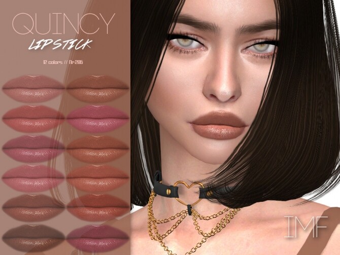 Sims 4 IMF Quincy Lipstick N.286 by IzzieMcFire at TSR