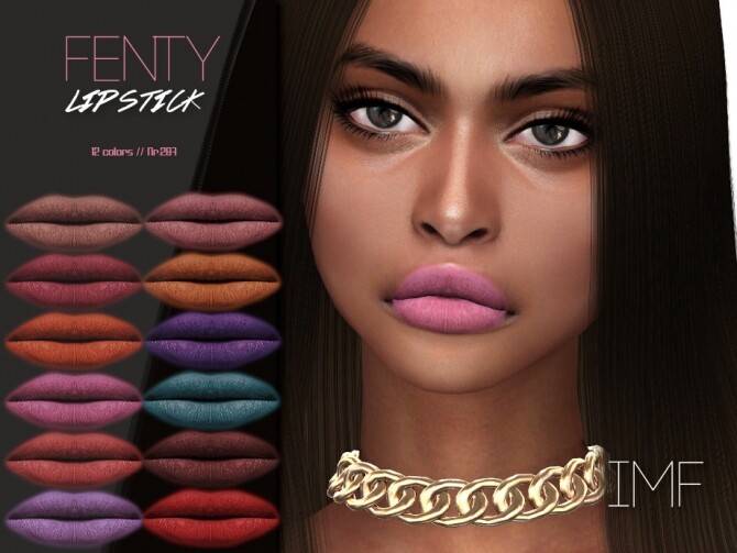 Sims 4 IMF Fenty Lipstick N.287 by IzzieMcFire at TSR