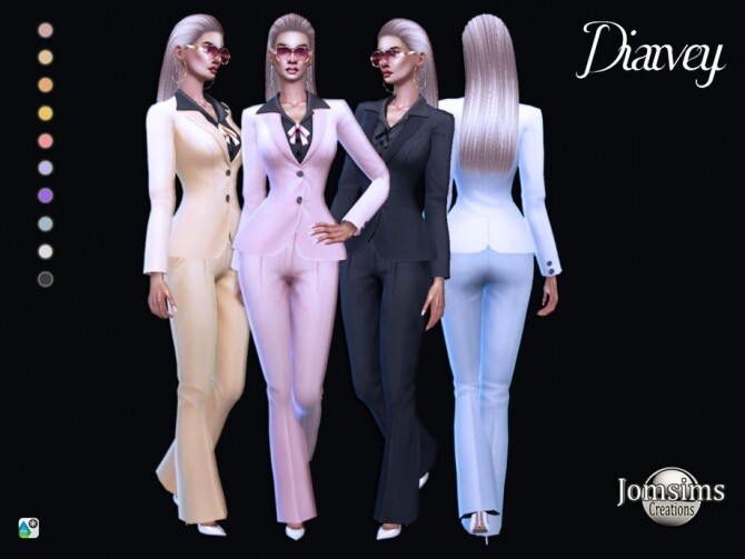 Sims 4 Diarvey outfit by jomsims at TSR