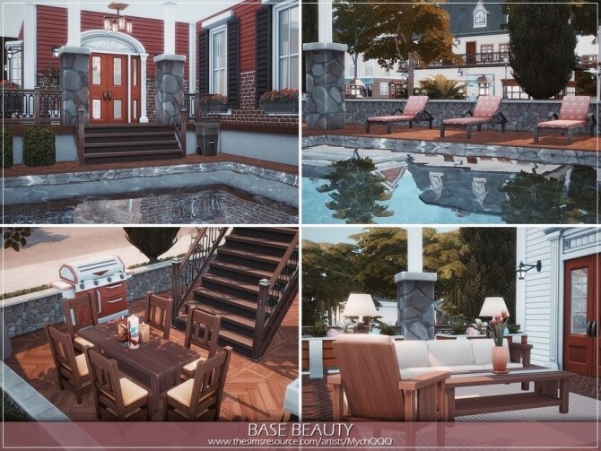Sims 4 Base Beauty Home by MychQQQ at TSR