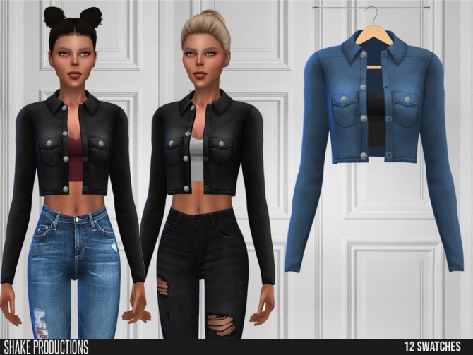 516 Denim Jacket by ShakeProductions at TSR » Sims 4 Updates