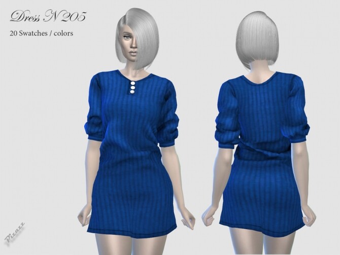 Sims 4 DRESS N 205 by pizazz at TSR