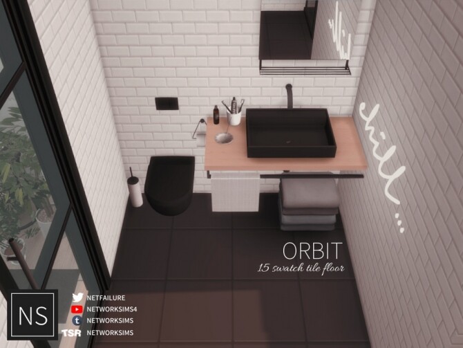 Sims 4 Orbit Tile Floor by networksims at TSR