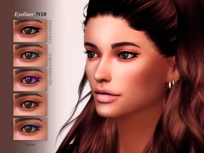 Sims 4 Eyeliner N10 by Suzue at TSR