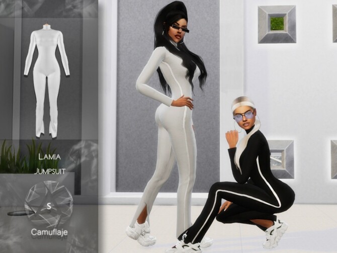 Sims 4 Lamia Jumpsuit by Camuflaje at TSR