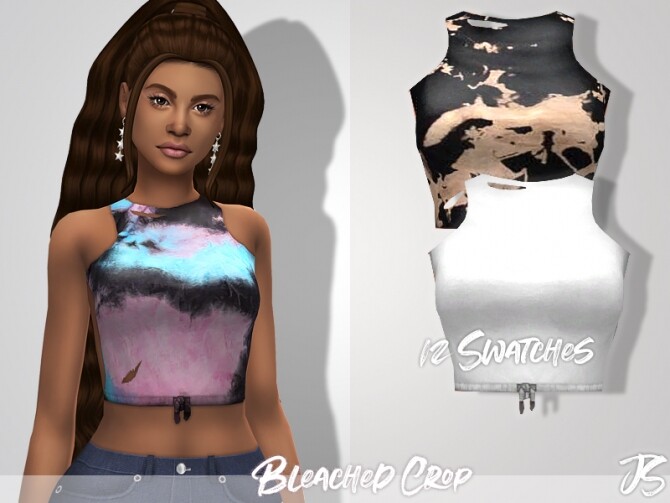 Sims 4 Bleached Crop top by JavaSims at TSR