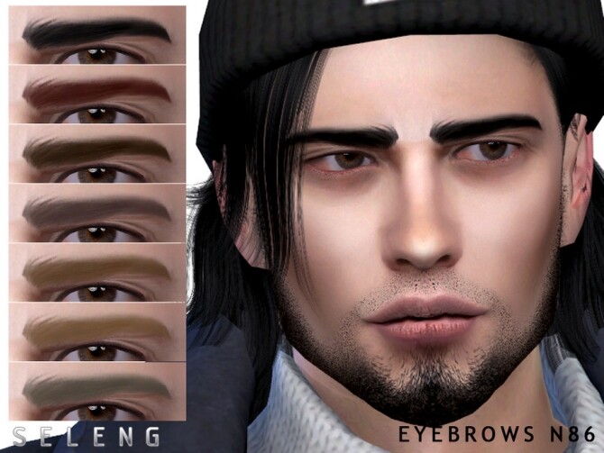 Sims 4 Eyebrows N86 by Seleng at TSR