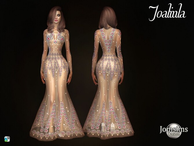 Sims 4 Joalinla dress by  jomsims at TSR