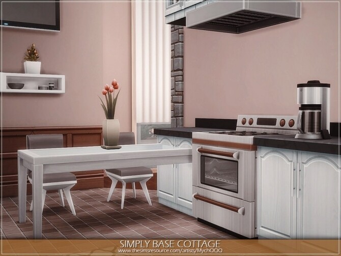 Sims 4 Simply Base Cottage by MychQQQ at TSR