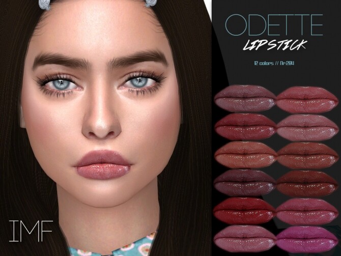 Sims 4 IMF Odette Lipstick N.284 by IzzieMcFire at TSR