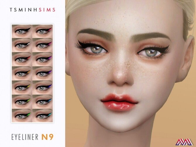 Sims 4 Eyeliner N10 by TsminhSims at TSR