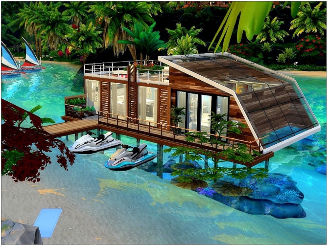Floating House by lotsbymanal at TSR » Sims 4 Updates