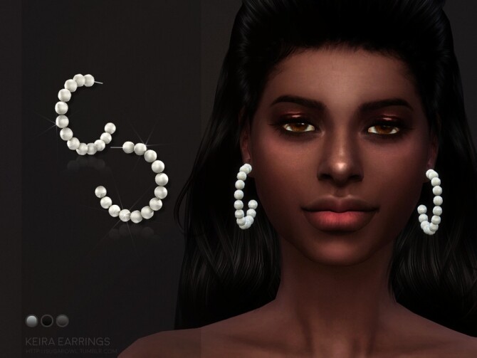 Sims 4 Keira earrings by sugar owl at TSR