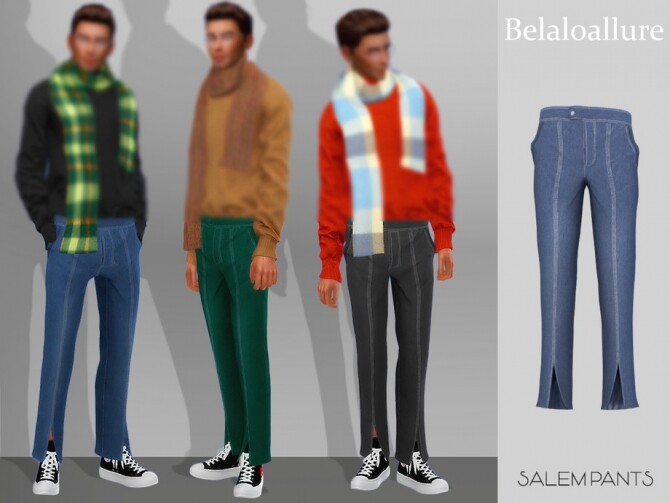 Sims 4 Belaloallure Salem pants by belal1997 at TSR
