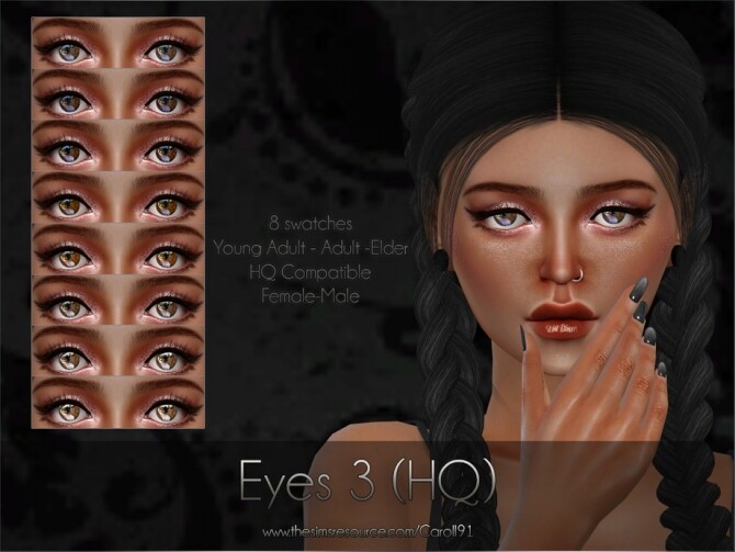 Sims 4 Eyes 3 HQ by Caroll91 at TSR