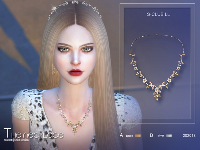 Fairy Diamond Necklace 202018 By S Club Ll At Tsr Sims 4 Updates