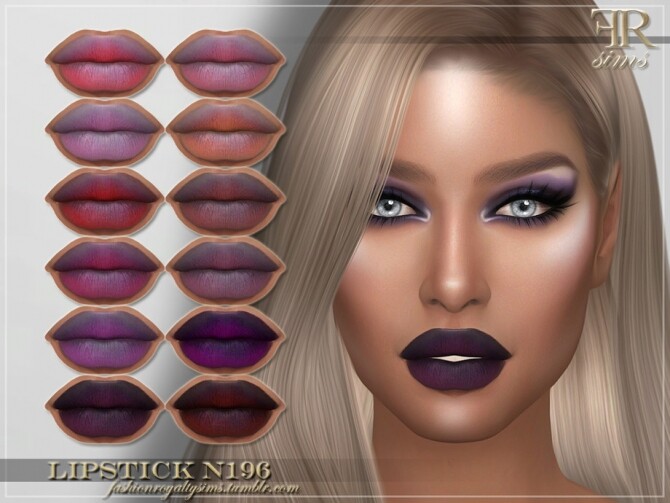 Sims 4 FRS Lipstick N196 by FashionRoyaltySims at TSR