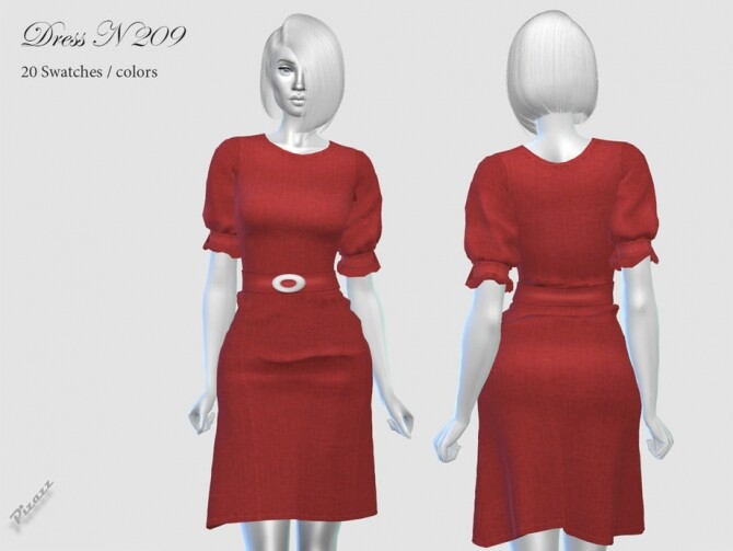 Sims 4 DRESS N 209 by pizazz at TSR