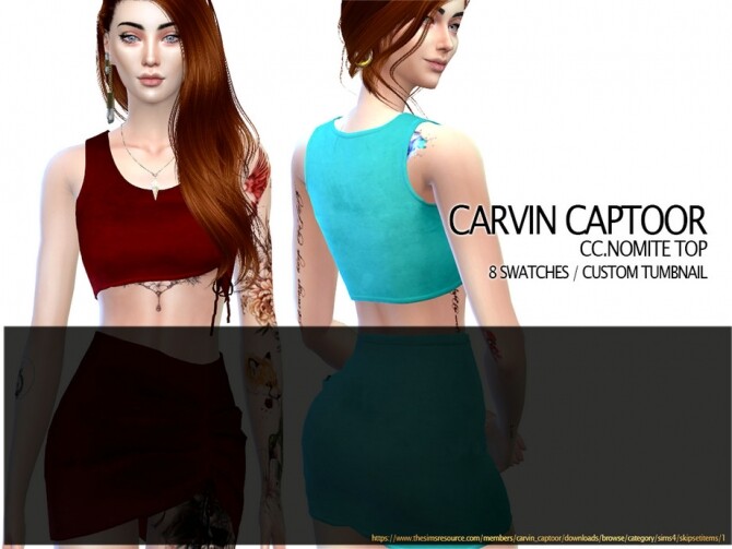 Sims 4 NOMITE Top by carvin captoor at TSR